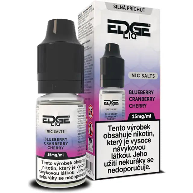 EDGE Salt Blueberry Cranberry Cherry e-liquid 10 ml 15 mg s příchutí borůvky, brusinky a třešně