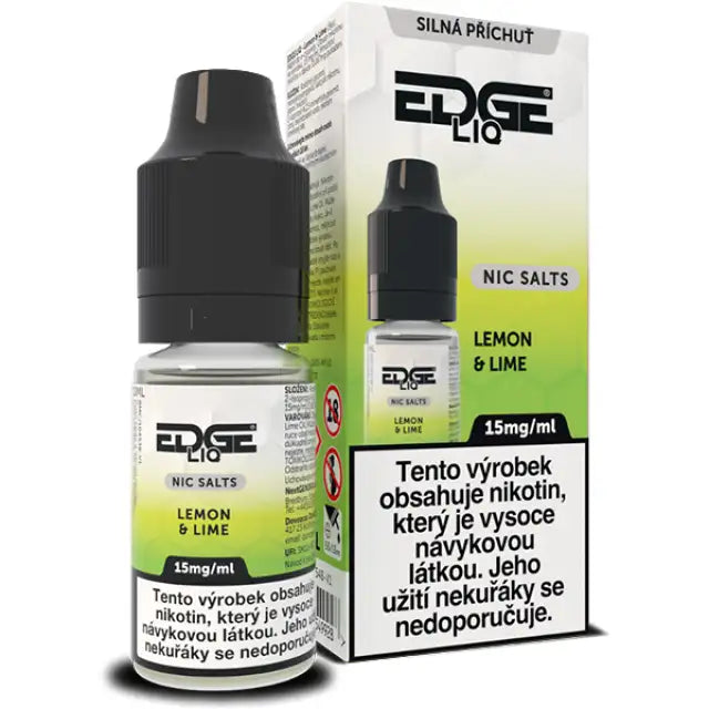 EDGE Salt Lemon Lime e-liquid 10 ml 15 mg s příchutí citronu a limetky