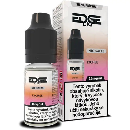 EDGE Salt Lychee Ice e-liquid 10 ml 15 mg s příchutí liči a chladivým ice efektem