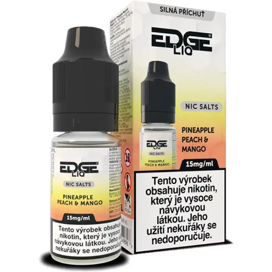 EDGE Salt Pineapple Peach Mango e-liquid 10 ml 15 mg s příchutí ananasu, broskve a manga