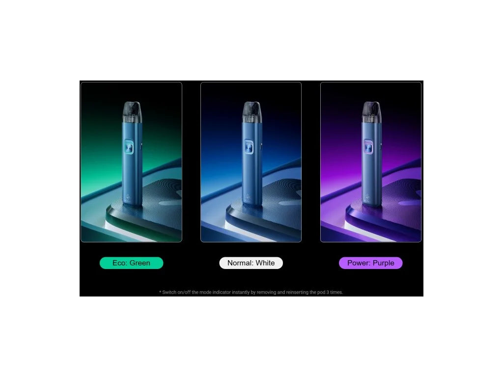 ELFBAR ELFX 2 POD plnitelná elektronická cigareta - indikator režimu eco vs normal vs power, změna barvy