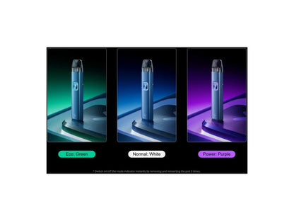 ELFBAR ELFX 2 POD plnitelná elektronická cigareta - indikator režimu eco vs normal vs power, změna barvy