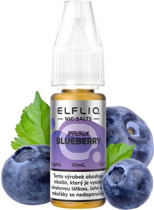 ELFLIQ Blueberry 10 ml s intenzivní chutí sladkých borůvek