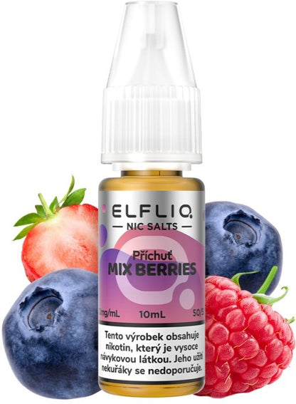 ELFLIQ Mix Berries 10 ml s kombinací jahod, malin, ostružin a borůvek