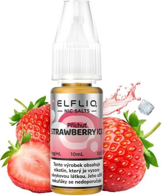 ELFLIQ Strawberry Ice 10 ml s chutí sladkých jahod a ice zakončením