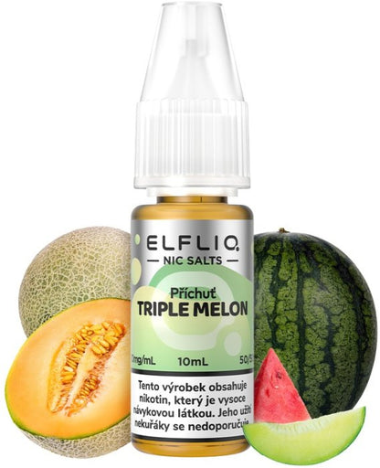 ELFLIQ Triple Melon 10 ml s chutí vodního, cukrového a žlutého melounu