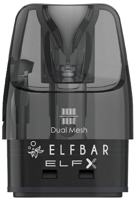 ELFBAR ELFX POD V2.0 Cartridge  detail na POD – náhradní cartridge 2ml s Dual Mesh pro ELFX plnitelnou ecigaretu