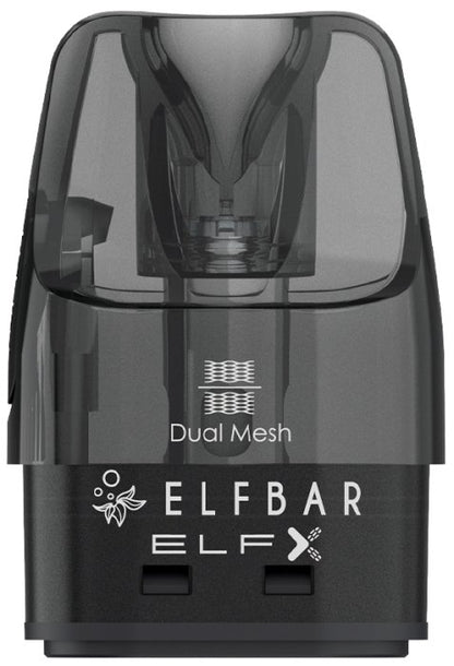 ELFBAR ELFX POD V2.0 Cartridge  detail na POD – náhradní cartridge 2ml s Dual Mesh pro ELFX plnitelnou ecigaretu