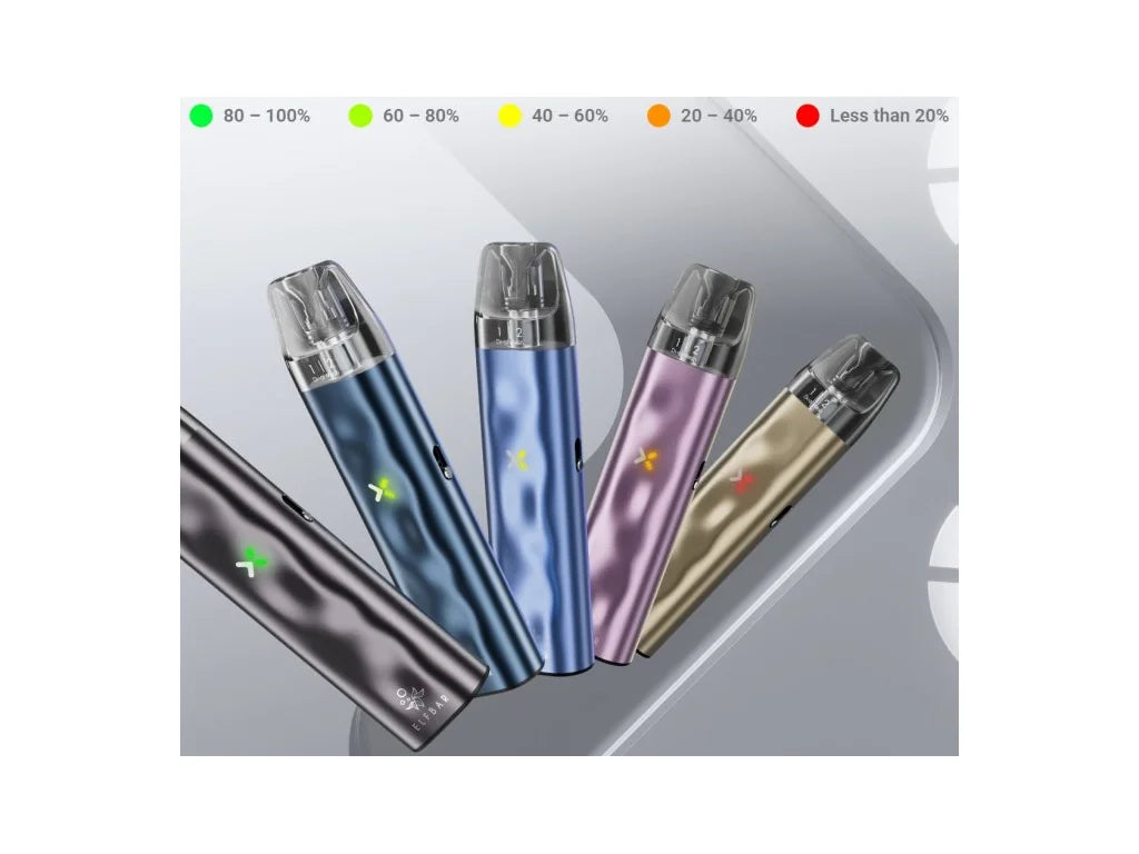 Výhody ELFBAR ELFX MINI – baterie 1000mAh ukazatel stavu, 5 barev podle nabití