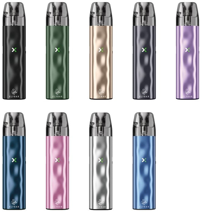 ELFBAR ELFX MINI – kompaktní POD systém s baterií 1000mAh a výkonem až 30W, porovnání všech barev
