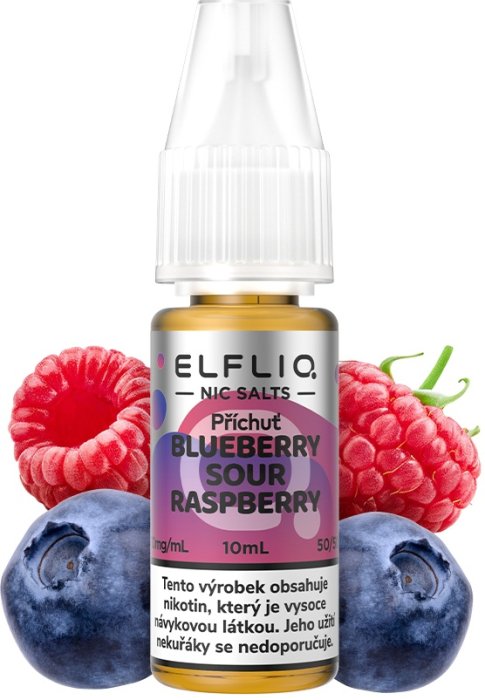 ELFLIQ Blue Sour Raspberry od Elf Bar – e-liquid s chutí modrých malin a kyselých tónů