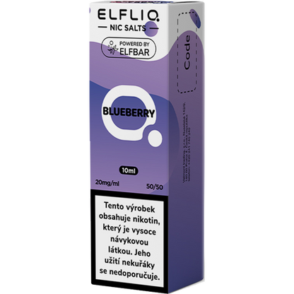 ELFLIQ Blueberry Ice e-liquid 10ml s intenzivní sladkou borůvkou a jemným chladivým efektem