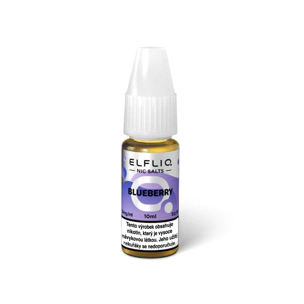 Ovocný e-liquid ELFLIQ Blueberry Ice s vyváženou chutí borůvky vhodný pro pod systémy a MTL vapování