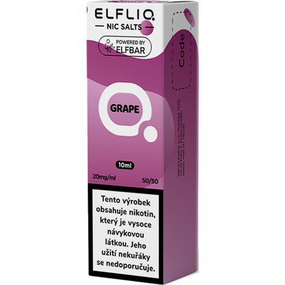ELFLIQ Grape e-liquid 10ml s intenzivní sladkou chutí hroznového vína