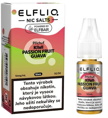 ELFLIQ Kiwi Passion Fruit Guava od Elf Bar – tropický e-liquid s kiwi, marakujou a guavou