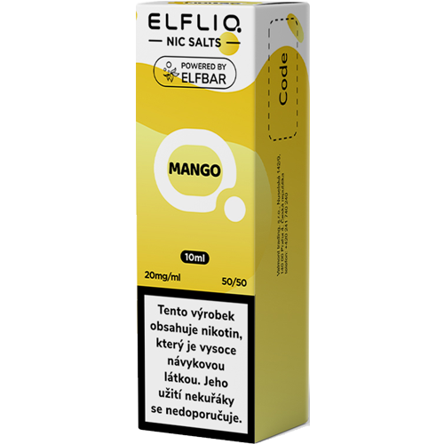 ELFLIQ Mango e-liquid 10ml s intenzivní sladkou chutí tropického manga