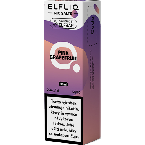 ELFLIQ Pink Grapefruit e-liquid 10ml s osvěžující chutí růžového grapefruitu