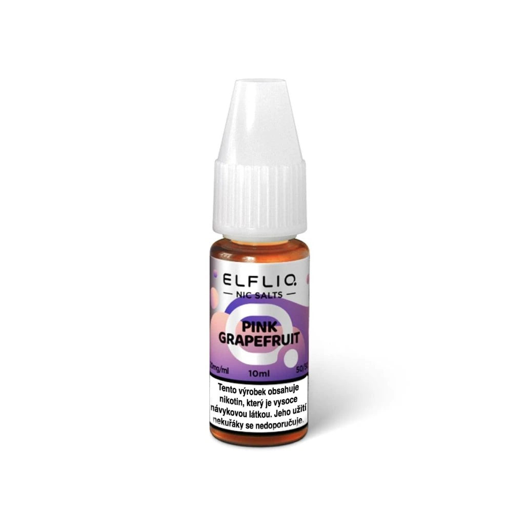 Svěží e-liquid ELFLIQ Pink Grapefruit s jemně hořkými tóny pro pod systémy a MTL vapování