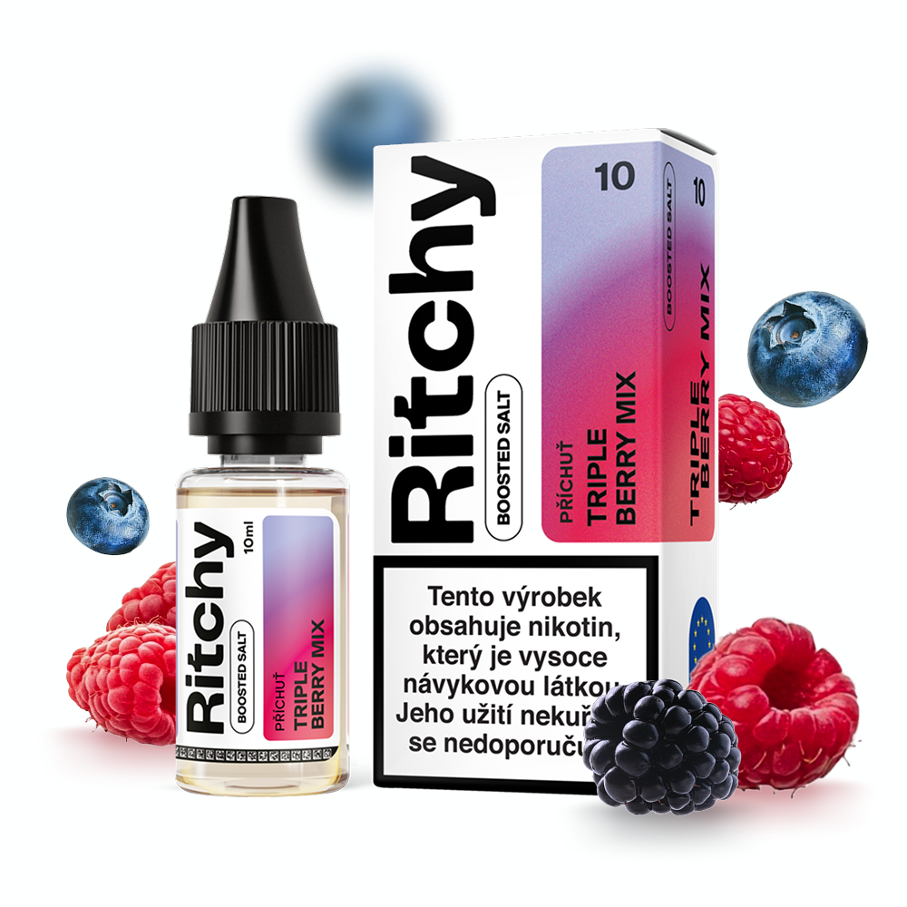 Ritchy Salt Triple Berry Mix 10 mg – e-liquid s příchutí lesních plodů