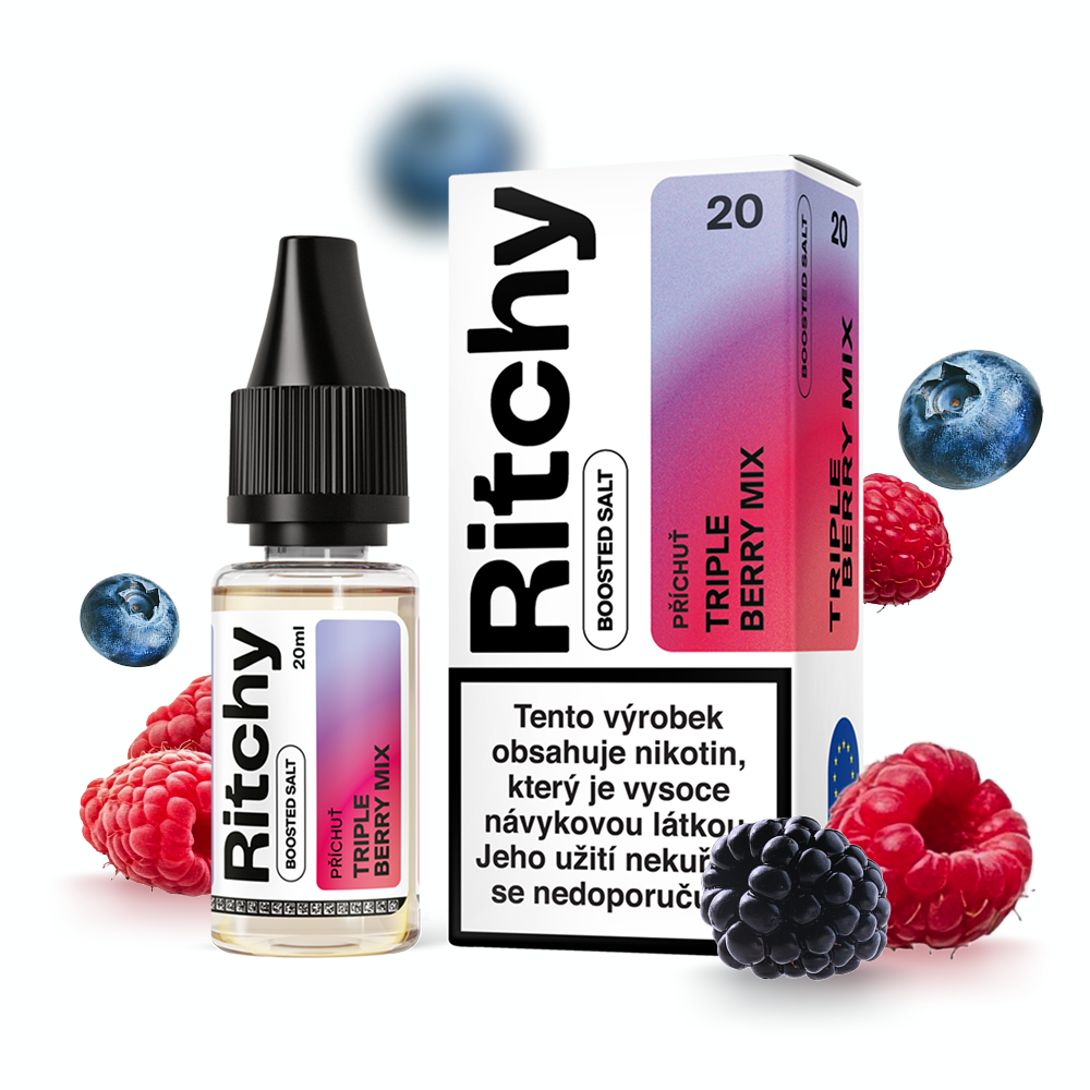 Ritchy Salt Triple Berry Mix 20 mg – e-liquid s příchutí lesních plodů a nikotinovou solí