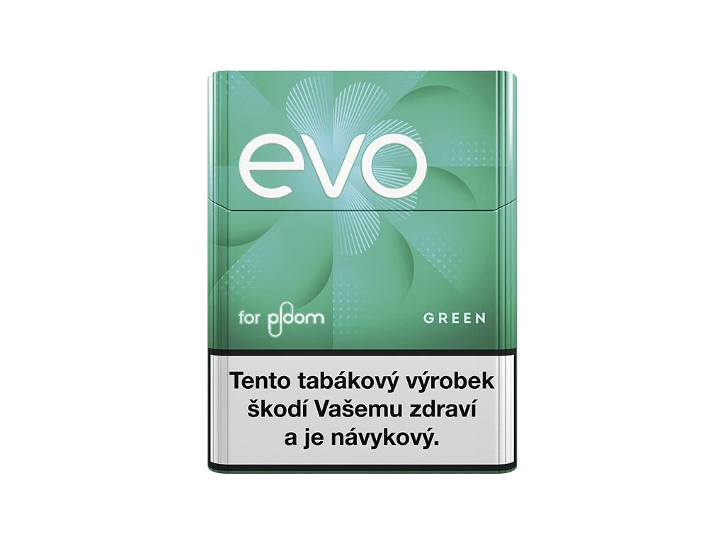 Evo for Ploom Green, tabákové náplně pro Ploom heat not burn nahříváni, krabička