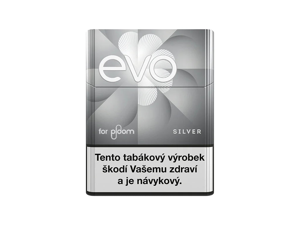 Evo for Ploom Silver, tabákové náplně pro Ploom heat not burn nahříváni, krabička