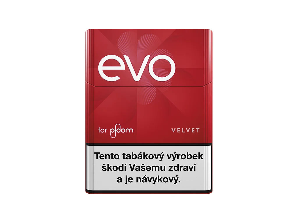 Evo for Ploom Velvet, tabákové náplně pro Ploom heat not burn nahříváni, krabička