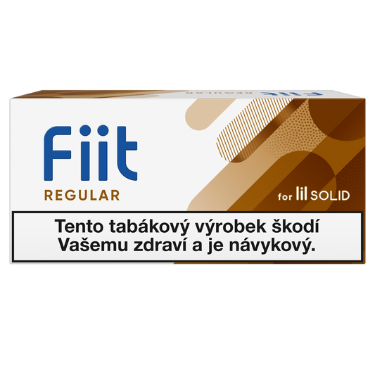 Karton FIIT Regular s 10 krabičkami a celkem 200 aromatickými tabákovými náplněmi pro zařízení lil SOLID