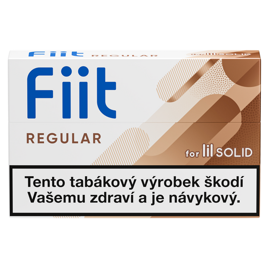 FIIT Regular – krabička 20 tabákových náplní pro zařízení lil SOLID s aromatickou tabákovou chutí a hřejivými tóny