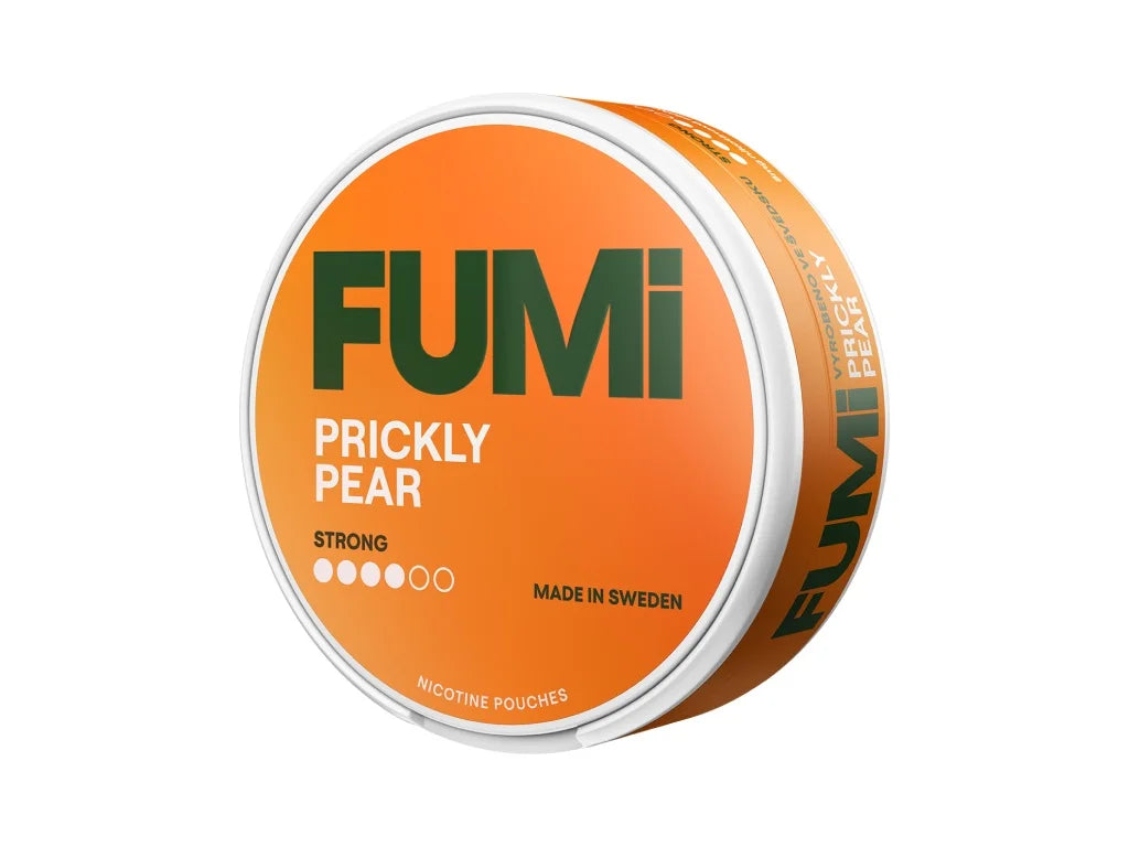Detail balení FUMI Prickly Pear 8 mg, mírně vlhčené slim sáčky, opuncie, tropické ovoce, citrusy a hruška