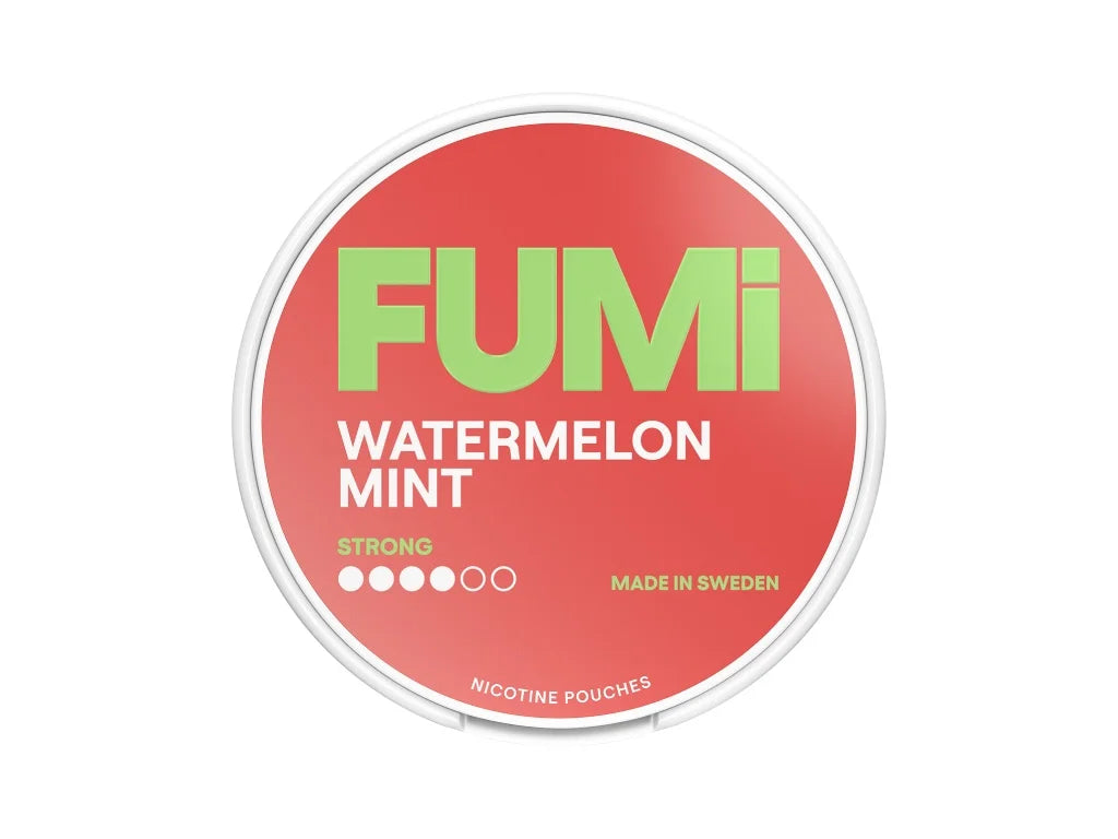 Nikotinové sáčky FUMI Watermelon Mint 8 mg, vodní meloun a chladivá máta, balení 20 kusů
