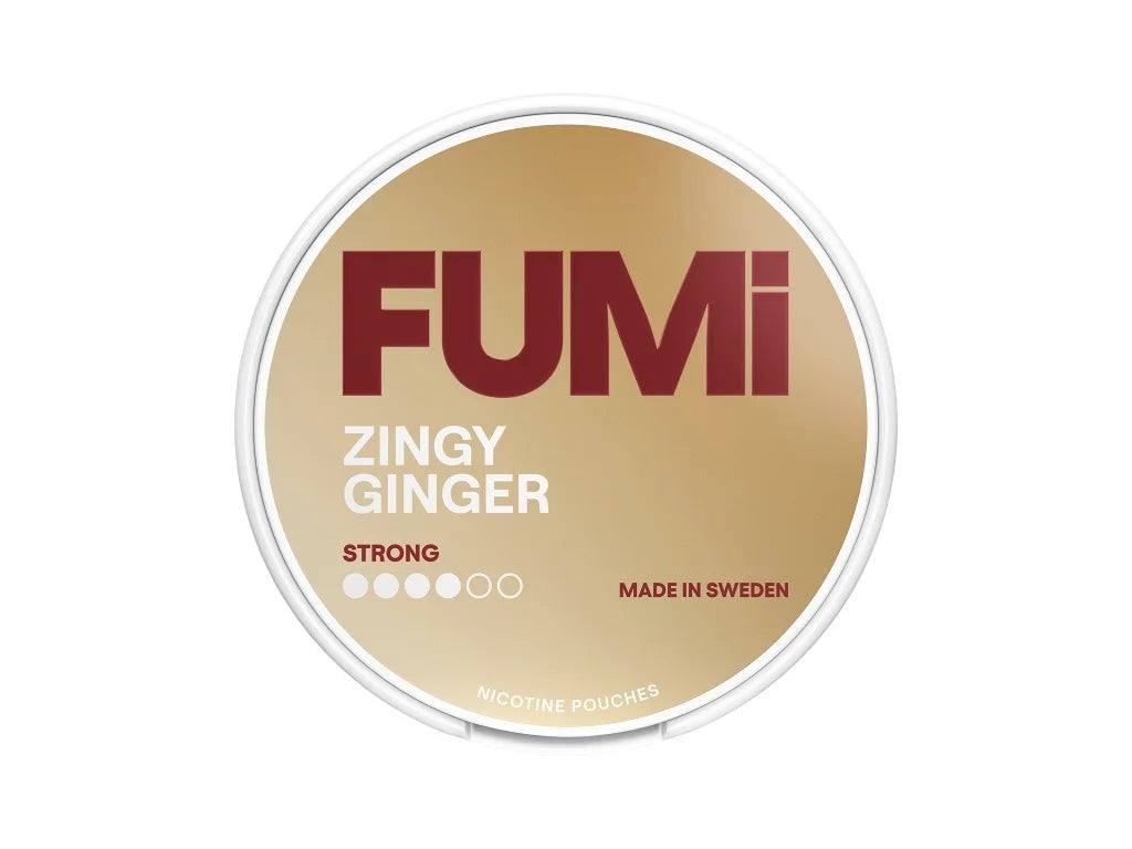 Nikotinové sáčky FUMI Zingy Ginger 8 mg, svěží zázvor s lehce štiplavým tónem, balení 20 kusů
