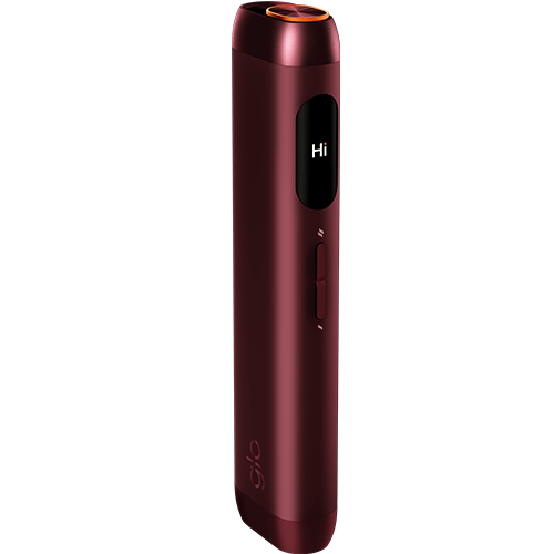 Glo Hilo zařízení na nahřívání náplní, amoled display barva Ruby Burgundy