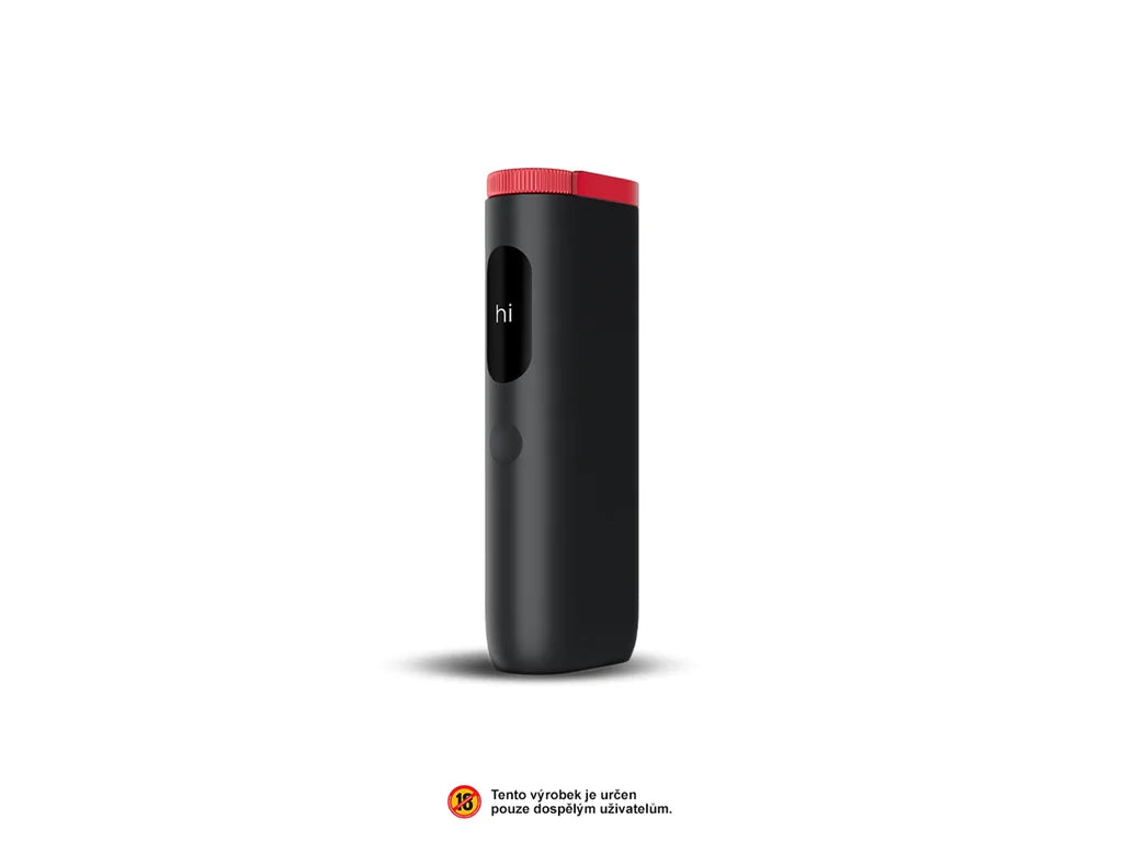 glo Hyper Pro Ruby Black – zařízení pro nahřívání náplní s displejem EasyView™, technologií QuickStart™ a dvěma režimy zahřívání