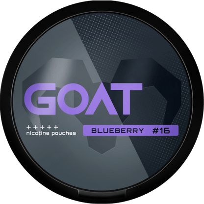 Nikotinové sáčky GOAT Blueberry 16,4 mg/g (11,49 mg/sáček) s chutí borůvek