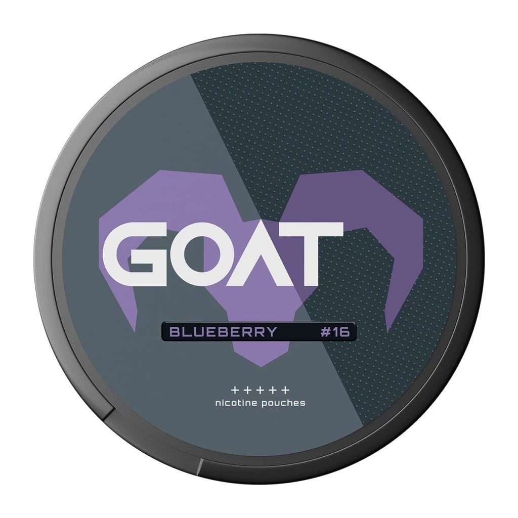 Nikotinové sáčky GOAT Blueberry 16,4 mg/g (11,49 mg/sáček) s chutí borůvek