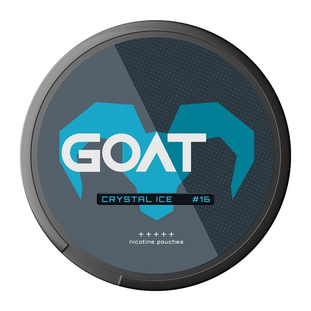 Nikotinové sáčky GOAT Crystal Ice 16,4 mg/g (11,49 mg/sáček) mentolová chuť 