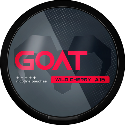 Nikotinové sáčky GOAT Wild Cherry 16,4 mg/g (11,49 mg/sáček) s třešňovou příchutí, slim formát
