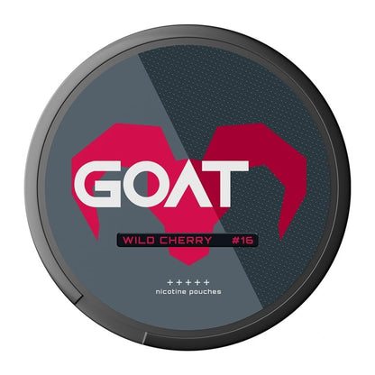 Nikotinové sáčky GOAT Wild Cherry 16,4 mg/g (11,49 mg/sáček) s třešňovou příchutí, slim formát