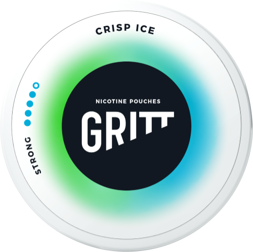 Nikotinové sáčky GRITT Crisp Ice Strong s osvěžující mátovou chutí a silným chladivým efektem, slim formát, 8,8 mg nikotinu na sáček