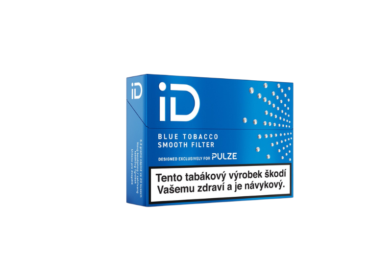 iD Blue Tobacco – zahřívané tabákové náplně se střední intenzitou tabáku a technologií Smooth Filter pro zařízení Pulze