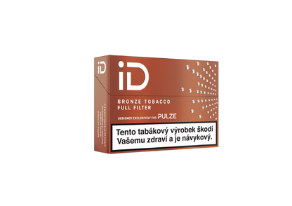 iD Bronze Tobacco – krabička výrazných zahřívaných tabákových náplní Full Filter pro zařízení Pulze