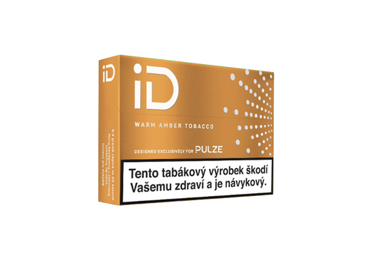 iD Warm Amber – vyvážená tabáková chuť s jemným kouřovým nádechem a plynulým průchodem aerosolu