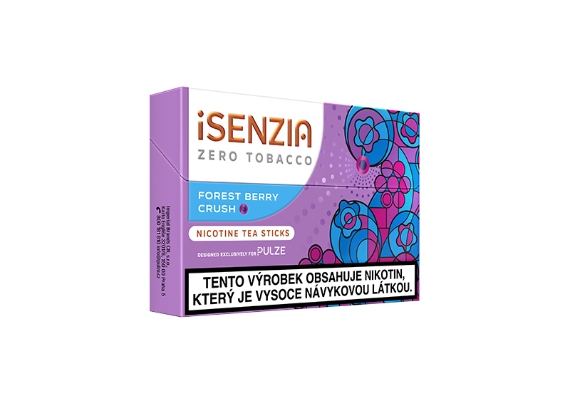 iSENZIA Forest Berry Crush – čajové náplně bez tabáku s výraznou příchutí lesních plodů a aktivační kapslí pro Pulze