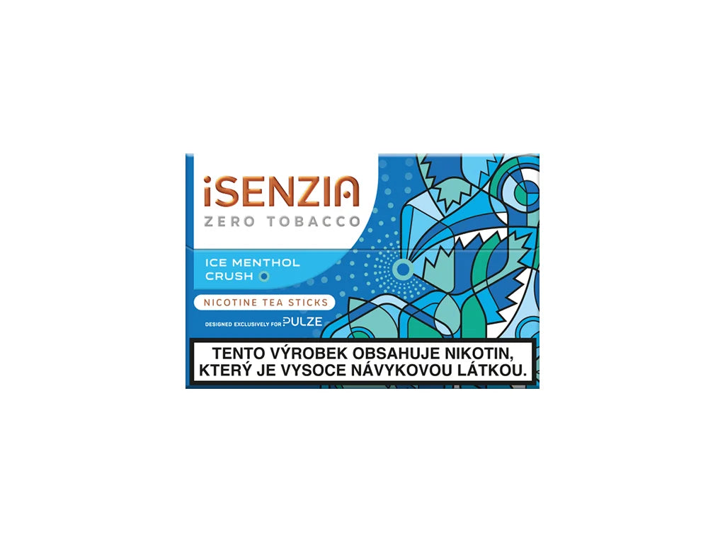 iSENZIA Ice Menthol Crush – nikotinové čajové náplně s intenzivně chladivou mentolovou příchutí pro Pulze