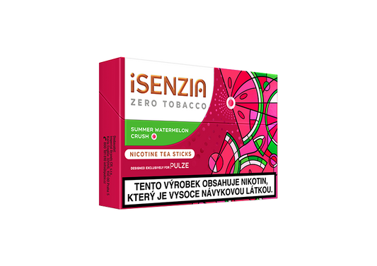 iSENZIA Summer Watermelon Crush se sladkou chutí vodního melounu a kapslí pro intenzivnější příchuť