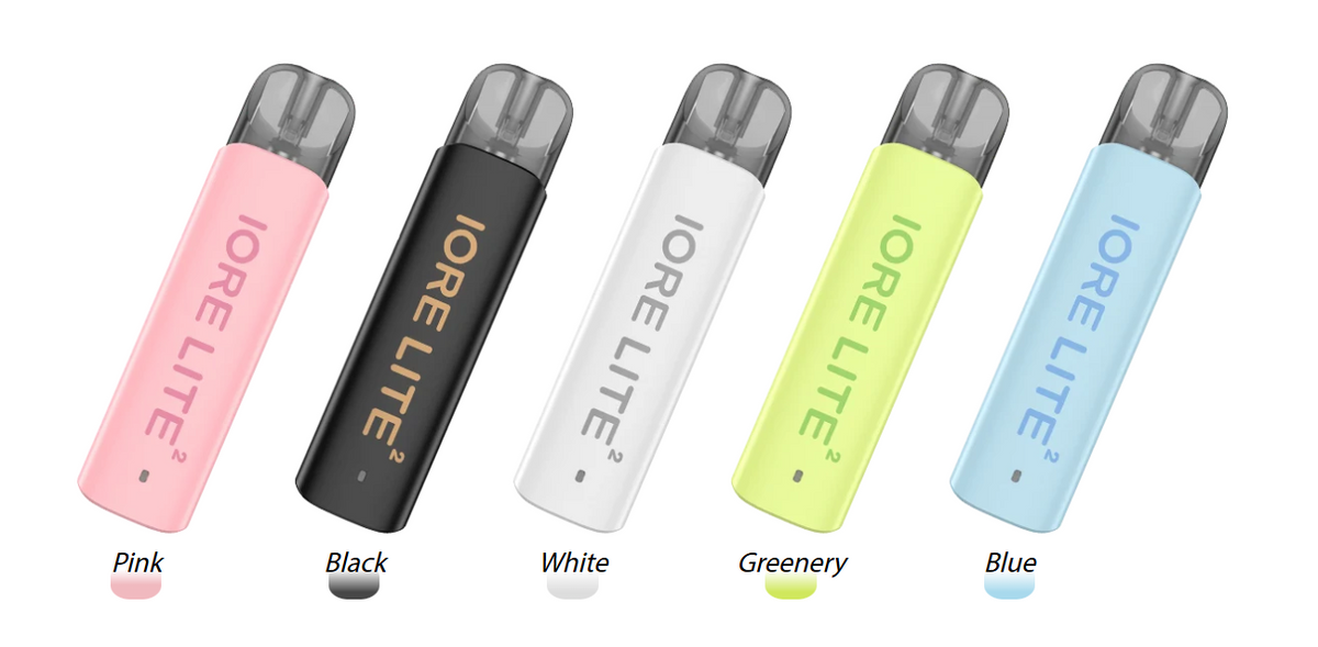 POD e-cigareta iSmoka-Eleaf IORE LITE 2 v oficiálních barvách Pink, Black, White, Greenery a Blue