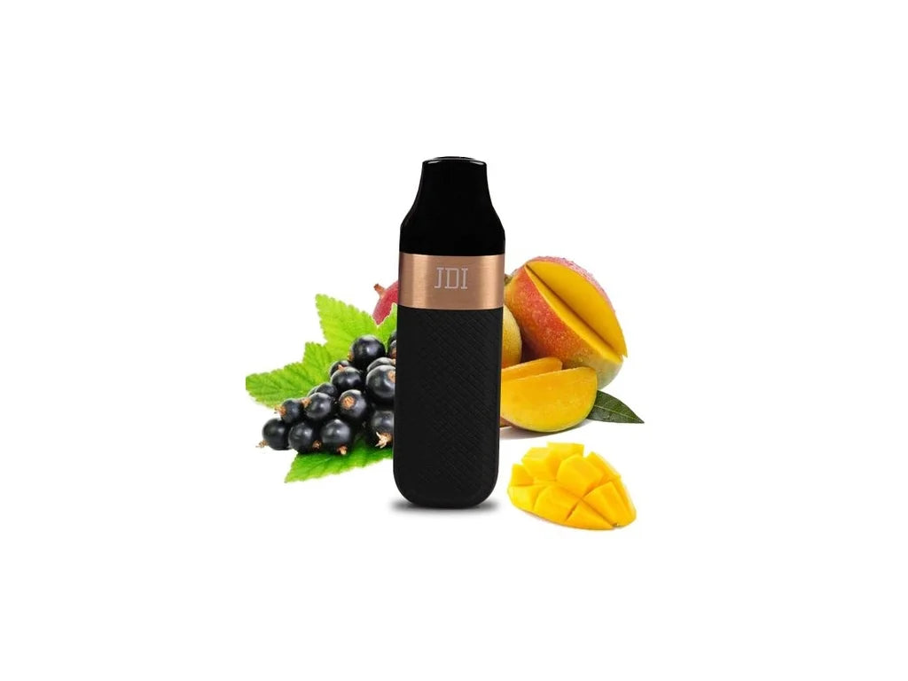 Ovocná jednorázová e-cigareta JDI MARCH Mango Blackcurrant s chutí manga a černého rybízu, 2ml náplní a výdrží až 900 potahů