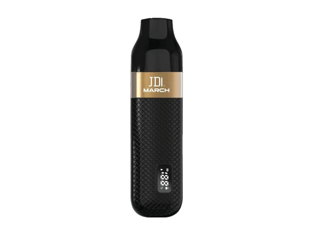 Černý JDI March Starter Kit s dobíjecím zařízením 550 mAh a předplněným PODem Strawberry Banana 20 mg/ml
