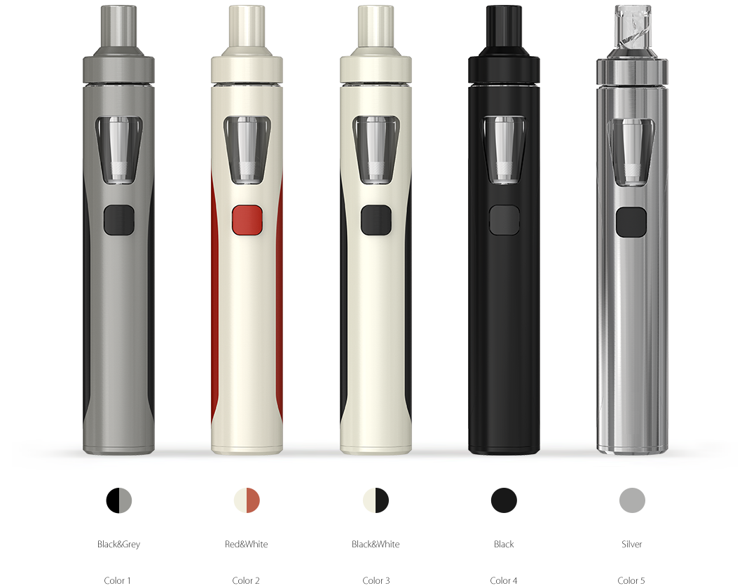 Barevné varianty e-cigarety Joyetech eGo AIO s integrovanou baterií 1500 mAh a manuem All-in-One